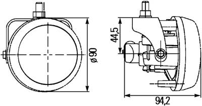 HELLA 1N0 009 295-021 Číslo výrobce: DynaView Evo 2.