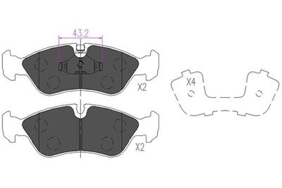 KAVO PARTS KBP-1004 EAN: 8715616150040.