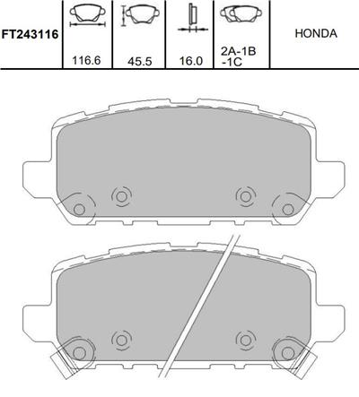 KAVO PARTS KBP-2065 EAN: 8715616297899.