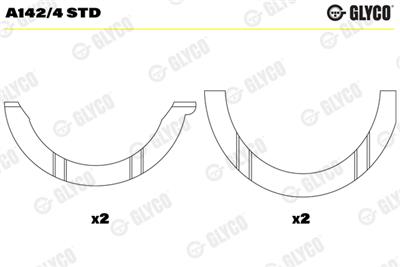 GLYCO A142/4 STD Číslo výrobce: A142/4. EAN: 5010874483507.