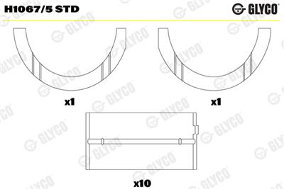 GLYCO H1067/5 STD Číslo výrobce: H1067/5. EAN: 4044197431984.