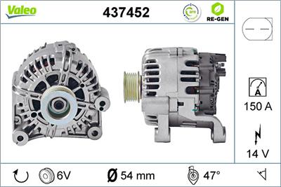 VALEO 437452 EAN: 3276424374523.
