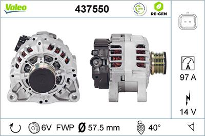 VALEO 437550 EAN: 3276424375506.