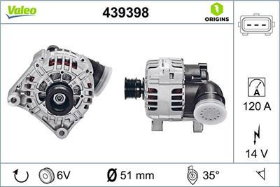 VALEO 439398 EAN: 3276424393982.