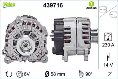 VALEO 439716 EAN: 3276424397164.