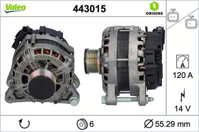VALEO 443015 EAN: 3276424430151.