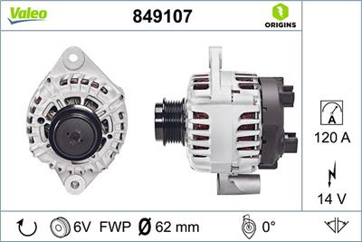 VALEO 849107 EAN: 3276428491073.