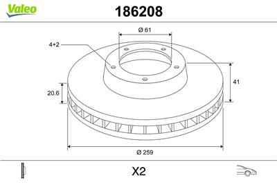 VALEO 186208 Číslo výrobce: DF 498. EAN: 3276421862085.