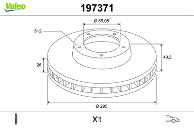 VALEO 197371 Číslo výrobce: D 1085. EAN: 3276421973712.