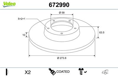 VALEO 672990 EAN: 3276426729901.