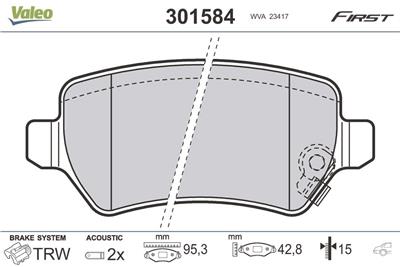 VALEO 301584 EAN: 3276423015847.
