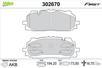VALEO 302670 EAN: 3276423026706.