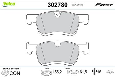 VALEO 302780 EAN: 3276423027802.