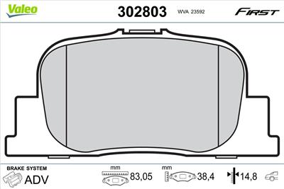VALEO 302803 EAN: 3276423028038.