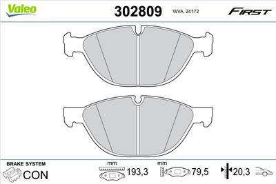 VALEO 302809 EAN: 3276423028090.