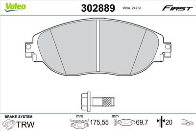 VALEO 302889 EAN: 3276423028892.