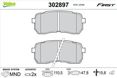 VALEO 302897 EAN: 3276423028977.