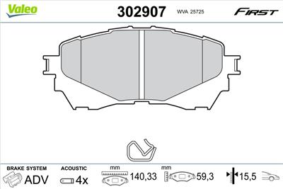 VALEO 302907 EAN: 3276423029073.