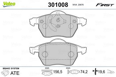 VALEO 301008 EAN: 3276423010088.