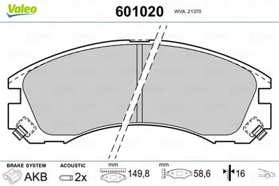 VALEO 601020 EAN: 3276426010207.