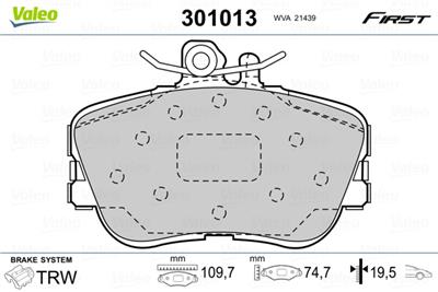 VALEO 301013 EAN: 3276423010132.