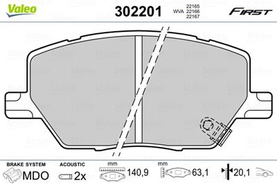 VALEO 302201 EAN: 3276423022012.
