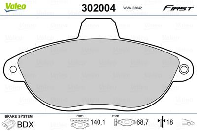VALEO 302004 EAN: 3276423020049.