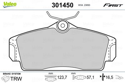 VALEO 301450 EAN: 3276423014505.
