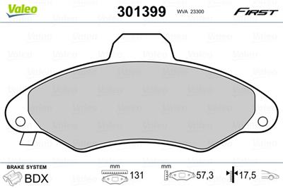 VALEO 301399 EAN: 3276423013997.
