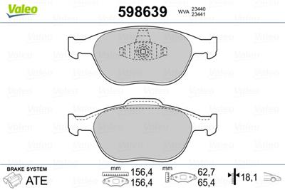 VALEO 598639 Číslo výrobce: 23440. EAN: 3276425986398.
