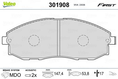 VALEO 301908 EAN: 3276423019081.