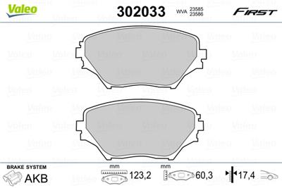 VALEO 302033 EAN: 3276423020339.
