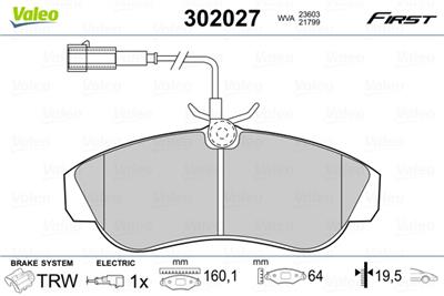 VALEO 302027 EAN: 3276423020278.