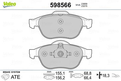 VALEO 598566 Číslo výrobce: 23217. EAN: 3276425985667.