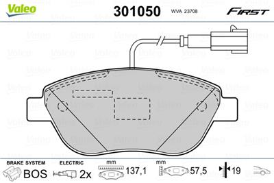 VALEO 301050 EAN: 3276423010507.