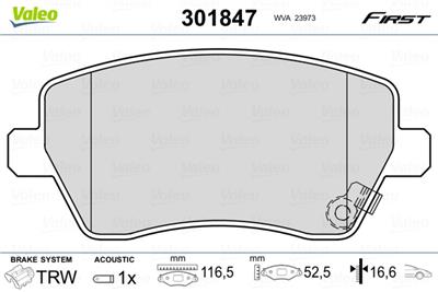 VALEO 301847 EAN: 3276423018473.