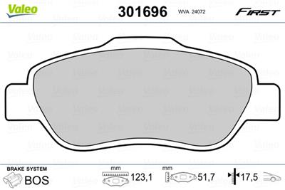 VALEO 301696 EAN: 3276423016967.