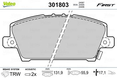 VALEO 301803 EAN: 3276423018039.