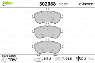 VALEO 302088 EAN: 3276423020889.