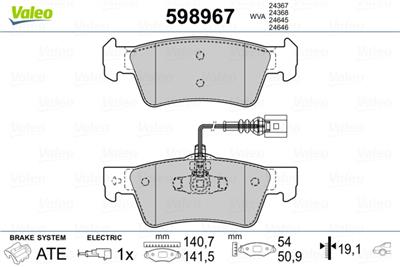 VALEO 598967 EAN: 3276425989672.