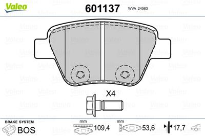 VALEO 601137 EAN: 3276426011372.