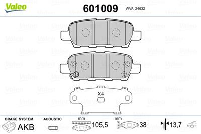 VALEO 601009 EAN: 3276426010092.