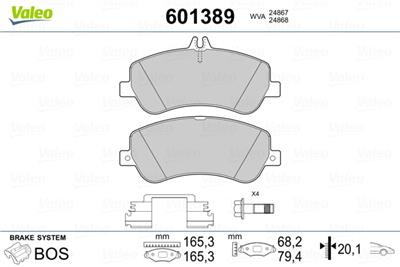 VALEO 601389 EAN: 3276426013895.