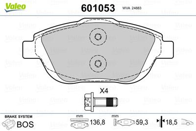 VALEO 601053 EAN: 3276426010535.