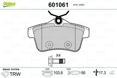 VALEO 601061 EAN: 3276426010610.