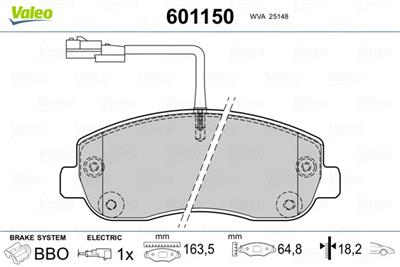 VALEO 601150 EAN: 3276426011501.