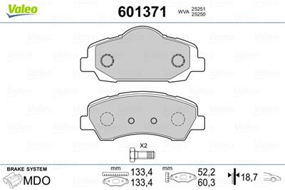 VALEO 601371 EAN: 3276426013710.