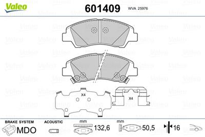 VALEO 601409 EAN: 3276426014090.
