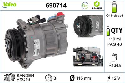 VALEO 690714 EAN: 3276426907149.