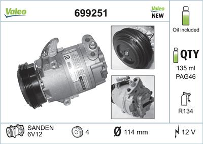 VALEO 699251 EAN: 3276426992510.